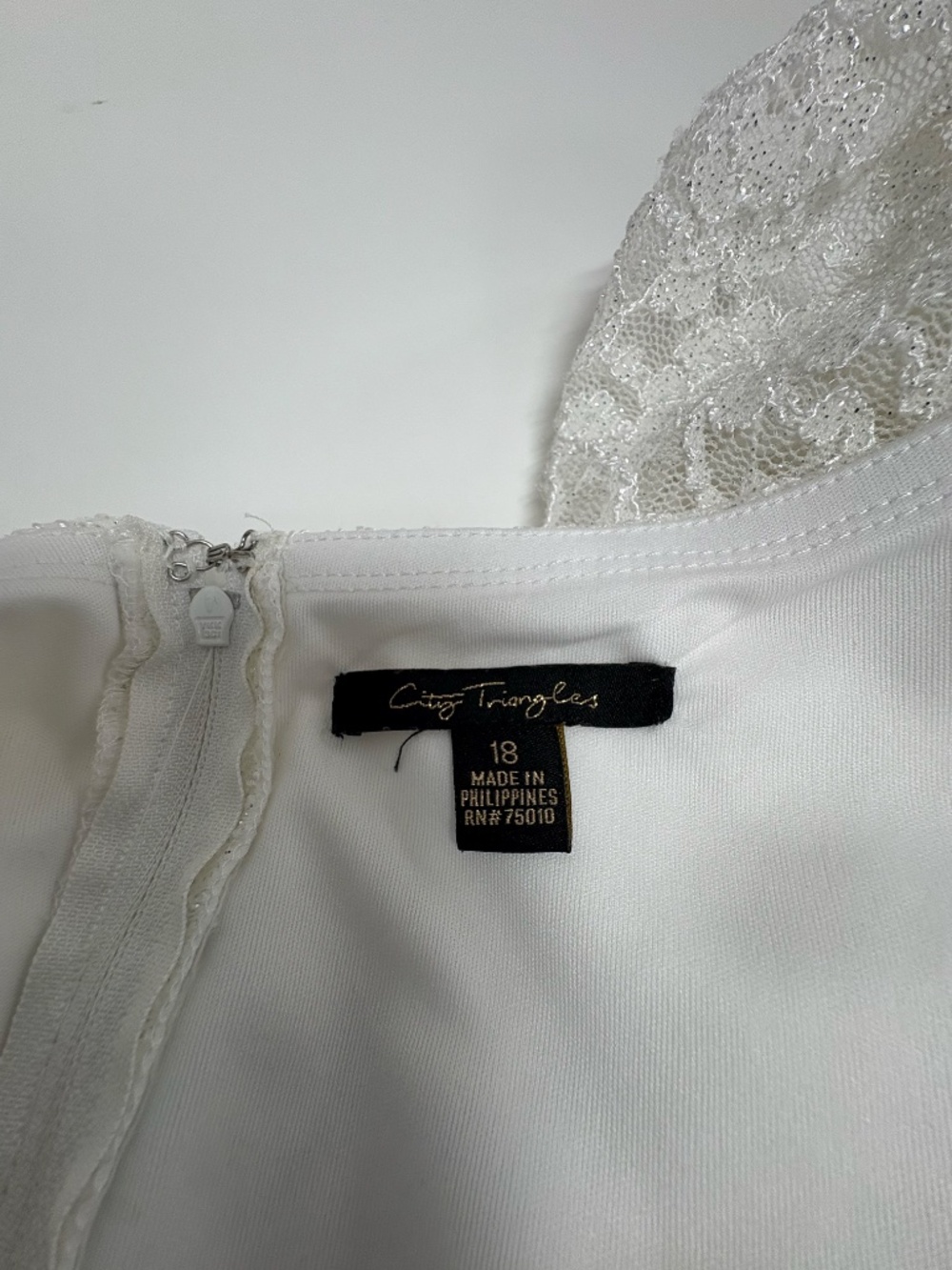 City Triangles Gorgeous White  Dress - Plus -‎  Size 18. - Picture 12 of 14